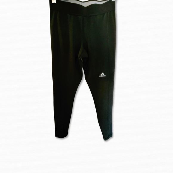 Adidas Black Crop Medium Compression Leggings Size Small - Picture 3 of 9